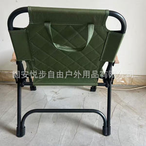 เก้าอี้เอนกประสงค์แบบพับได้สีเขียวขี้ม้า รุ่น Quilted Kermit เหมาะสำหรับใช้งานกลางแจ้ง สวน หรือตั้งแคมป์ น้ำหนักเบา รูปทรงสี่เหลี่ยมผืนผ้า ขนาด 58x58x73 ซม. - Product Image 4