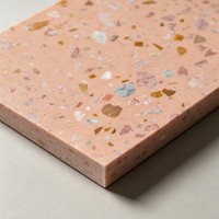 Dalles de pierre artificielle en résine polyester, agglomérat de pierres mélangées, dalles polies découpables pour marches d'escalier et rebords de fenêtre