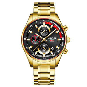 <span class=keywords><strong>Orologi</strong></span> NIBOSI 2375 di marca di lusso, orologio al quarzo da uomo, cronografo impermeabile - Product Image 6