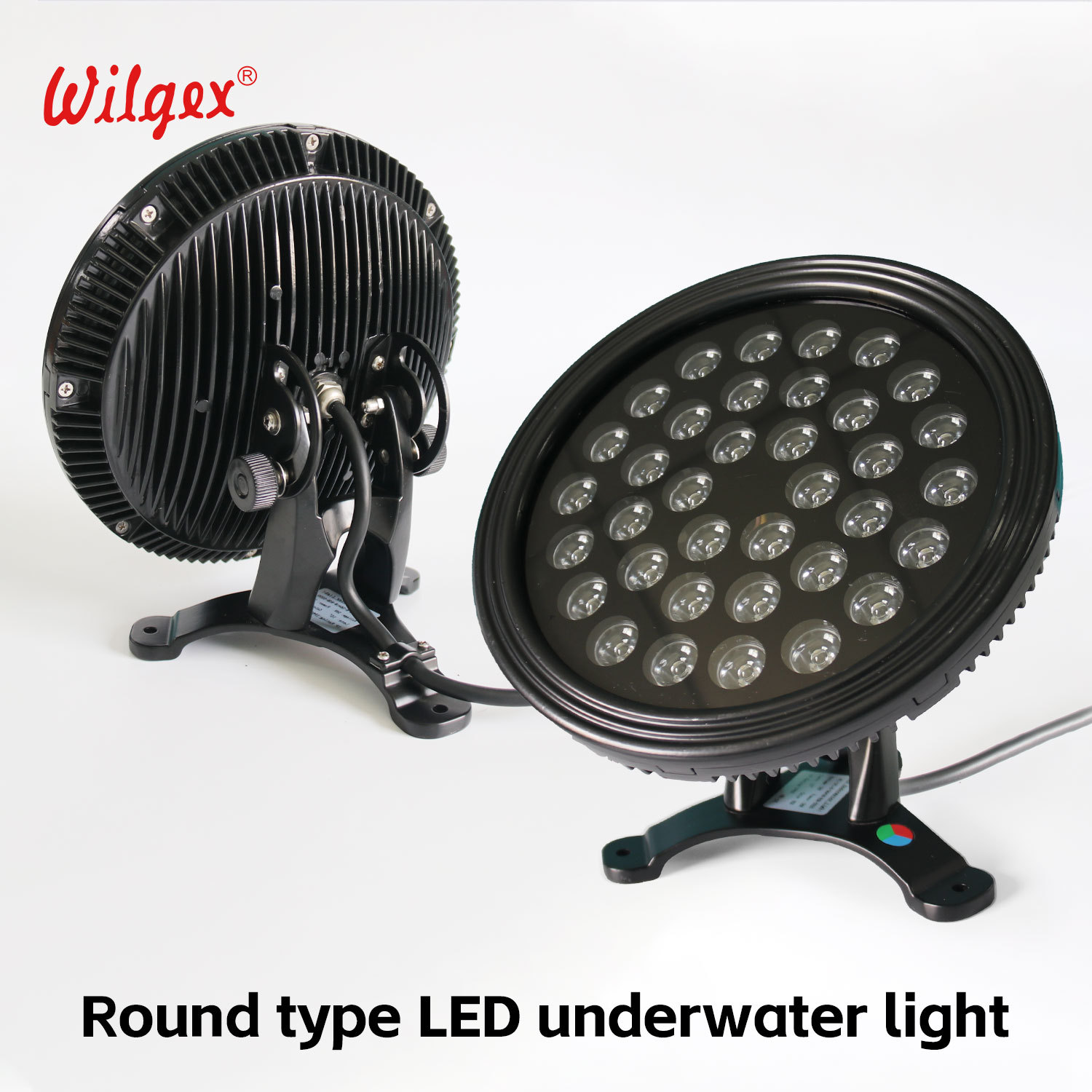 Factory Supply Submersible LED Pool Lights Aluminum Alloy IP68 Waterproof 150 Adjustable RGB Multi-Color 36W 5-Year Warranty
