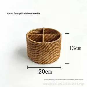 Sélection Premium pour l'organisation <span class=keywords><strong>de</strong></span> la maison Vietnam automne <span class=keywords><strong>vigne</strong></span> tissé boîte <span class=keywords><strong>de</strong></span> rangement télécommande verres à <span class=keywords><strong>vin</strong></span> support élégant - Product Image 2