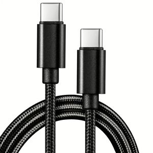 1M 66W USB Type C <b>Cable</b> Nylon Braided 6A USB C Fast Charging Data <b>Cable</b> for Mobile Phones - Product Image 1
