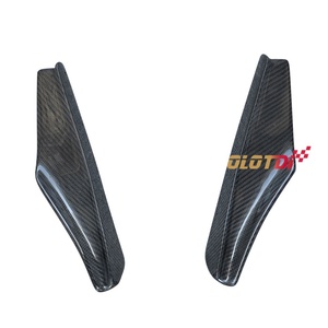 M Style for Honda civic FL5 Type R 11TH Dry Carbon Fiber Front Bumper Spat Canards Trims <b>Splitters</b> Fins Spoiler 2022-2023 - Product Image 2