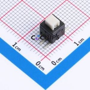 PS-5824SVB-6PNW Push Button Switch SMD-6P,5.8x5.8mm Switch No Lock Straight Handle 1-Stage Vertical Mount - Product Image 1