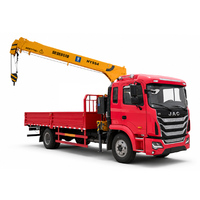 Grue télescopique HAOY 5 tonnes télécommandée pour éclairage public montée sur camion