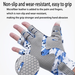 Guantes Profesionales para Pesca al Aire Libre, Guantes de Pesca sin Dedos de Seda de Hielo, Guantes de Pesca con Protección Solar - Product Image 6