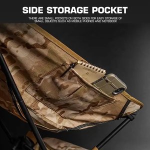 เก้าอี้ชายหาดพกพาแบบใหม่ ทำจากผ้า Cordura ทนแรงดันสูง เก้าอี้อเนกประสงค์สำหรับกิจกรรมกลางแจ้ง เช่น การล่าสัตว์ และการใช้งานทางยุทธวิธี - Product Image 5