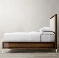 Collection de chambres à coucher contemporaines Offre Spéciale Sassanid OEM Lit à panneaux en tissu Benoit