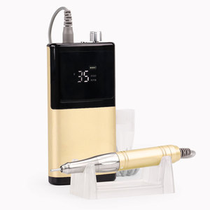 Professionnel Private Label Nail Salon Utilisation Pédicure Nouvelle Coque En Aluminium <span class=keywords><strong>65W</strong></span> DIY Nail Coreless Rechargeable Nail Drill Efile Sander - Product Image 2