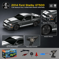 Mini Coche de Carreras a Control Remoto 2.4G, Juguete de Carreras a Escala 1:24, Coche RC de Alta Gama para Niños, Regalos, Ford Shelby GT500