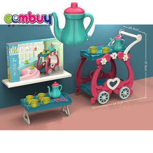 Fai finta di giocare carrello <span class=keywords><strong>da</strong></span> pranzo carrello pomeriggio <span class=keywords><strong>giocattolo</strong></span> per bambini <span class=keywords><strong>set</strong></span> <span class=keywords><strong>da</strong></span> tè - Product Image 1