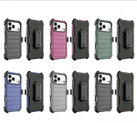 Étui de téléphone portable robuste 3 en 1 GSCASE pour Samsung S26 Ultra avec clip de ceinture et clip arrière, étui de téléphone pour iPhone 18 Pro