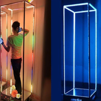 Lumières de scène à plateforme lumineuse, bâton de danse mobile, lampe de cage pour boîte de nuit, ambiance GOGO, roue de prière, pratique spirituelle