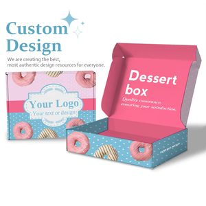 Caja de Cartón Corrugado Impresa Personalizada, Plegable, de Lujo, para Regalos, Envío Plano, para Galletas, Bocadillos, Postres, Venta al Por Mayor - Product Image 4
