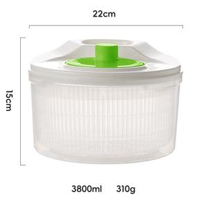 <span class=keywords><strong>Essoreuse</strong></span> <span class=keywords><strong>à</strong></span> <span class=keywords><strong>salade</strong></span> manuelle efficace, grande capacité de 3 L, en plastique, pour légumes frais - Product Image 6