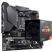 Combo en Oferta de Placa Base GIGABYTE B550M AORUS PRO Usada para PC de Gaming con CPU AMD AM4 Ryzen R5 7 9 3600 3600X 3700X