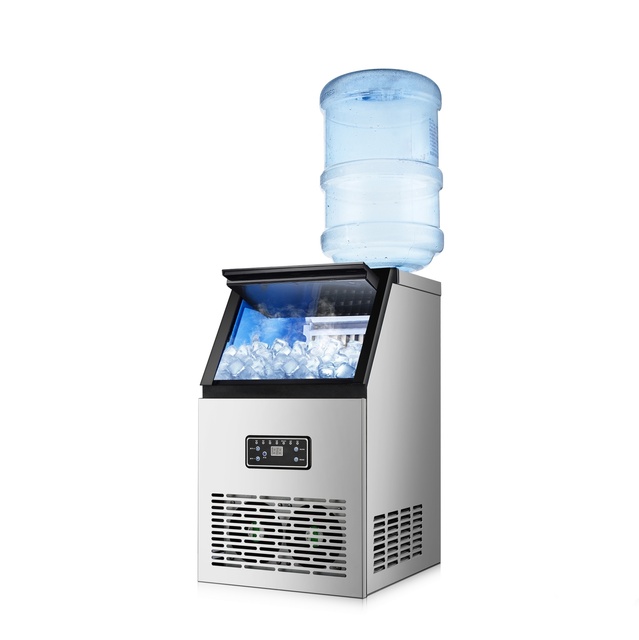 Popular 50kg/day Cube Shaped Electric Ice Maker with Auto-Filling Commercial Ice Cube Maker Machine for Hotels & Restaurants
