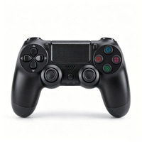 Manette de jeu sans fil multiplateforme en fibre de carbone pour PS4, PC, Steam, Android, avec double vibration et gâchettes linéaires