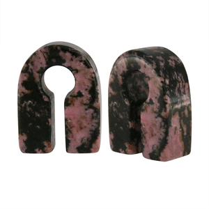 Piercing d'oreille avec bouchon de <span class=keywords><strong>cire</strong></span> en spirale, Tunnel de calibre 4G noir, clou à vis de 8Mm, Piercing d'oreille en pierre, nouvelle collection - Product Image 5