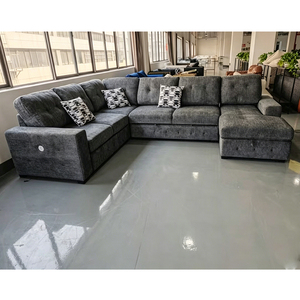 Canapé-<span class=keywords><strong>lit</strong></span> <span class=keywords><strong>d</strong></span>'angle <span class=keywords><strong>en</strong></span> forme de U contemporain et moderne Pinzhi Home, convertible et pliable, pour salon - Product Image 6