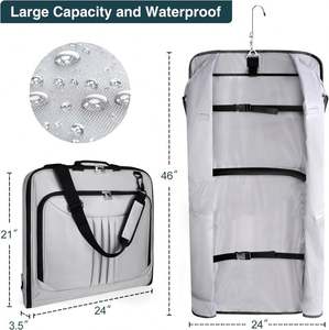 Échantillon gratuit de sacs à vêtements pour le voyage, rangement dans le placard, sac à vêtements suspendu avec poche, housse de costume pour hommes pour chemises - Product Image 6