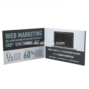 Impreso personalizado de <span class=keywords><strong>la</strong></span> boda Tarjeta de invitación de boda 4,3 pulgadas Lcd pantalla de vídeo folleto para publicidad - Product Image 3