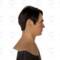 Masque facial en silicone personnalisé pour Halloween, respirant, réutilisable, écologique, pour diffusion en direct et soirées masquées