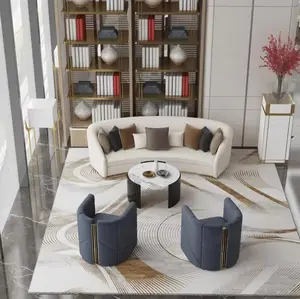 Vàng Đóng Khung Khách Sạn Sang Trọng Tiếp Nhận Ghế Hội Trường Đồ Nội Thất Ý Hình Bán Nguyệt Ghế Cafe Thiết Kế Hiện Đại Ghế Phòng Khách - Product Image 5