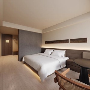 Ensemble complet de mobilier de chambre d'hôtel moderne à prix abordable, sur mesure, en bois, résistant à l'eau, durable, avec cadre de lit simple ou double, garantie 3-5 ans - Product Image 5