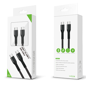 ไนลอนถักมือถือ5A 60W 100W สายชาร์จอย่างรวดเร็วสายเคเบิลชนิด C USB 3.0ข้อมูลสายเคเบิลได้อย่างรวดเร็ว - Product Image 6