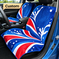 Serviette de siège auto absorbante de qualité supérieure en microfibre antidérapante avec logo personnalisé et dos en caoutchouc pour la salle de sport et après l'entraînement