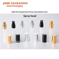Botol Isi Ulang Parfum 10ml Botol Semprot Kaca Aluminium Sampel Portabel Perjalanan Perawatan Pribadi Botol Dispenser