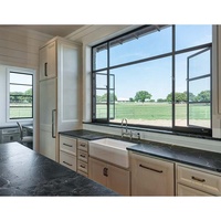 Ventanas Francesas SJUMBO Insonorizadas y de Eficiencia Energética, Ventana Abatible de Aluminio con Marco Doble Acristalamiento y Rejilla
