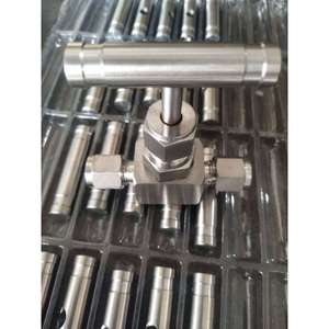 วาล์วเข็ม YZLK F6 F8 F10 สแตนเลสสตีล แรงดันสูง สำหรับน้ำ แบบสองทาง พร้อมก้านโยก - Product Image 1