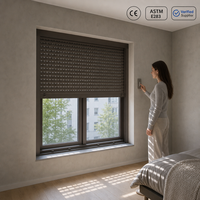 Volet roulant électrique en alliage d'aluminium pour fenêtre, grille extérieure pare-soleil pour villa