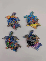 Figurine de tortue géante très vendue avec petite tortue de la série Océan Tropique, bibelot pour la décoration intérieure