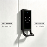Serrure de casier électronique intelligente à capteur RFID avec logo personnalisé, carte-clé bracelet gratuite pour casier de gym avec poignée