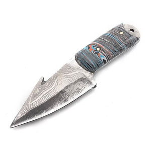 Cuchillo de caza profesional de acero de Damasco hecho a medida con mango de madera de alta calidad, compatible con OEM, precio mayorista, cuchillo de cuello - Product Image 6