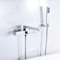 Bain à remous SPA de massage en acier inoxydable ABS avec robinet de douche à main Robinets d'eau de salle de bain Mitigeur de douche Ensemble de robinet de baignoire