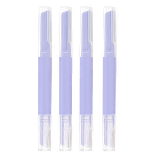 Recortador de Cejas de Doble Punta Anti-Rayaduras para Mujer, Herramienta de Microcejas Segura para Principiantes, Amigable con la Piel para Principiantes - Product Image 2