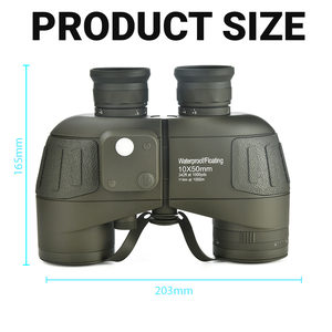 하이 퀄리티 7x50 항해 보트 낚시를위한 거리 측정기 나침반 해양 방수 망원경과 성인을위한 쌍안경 - Product Image 2