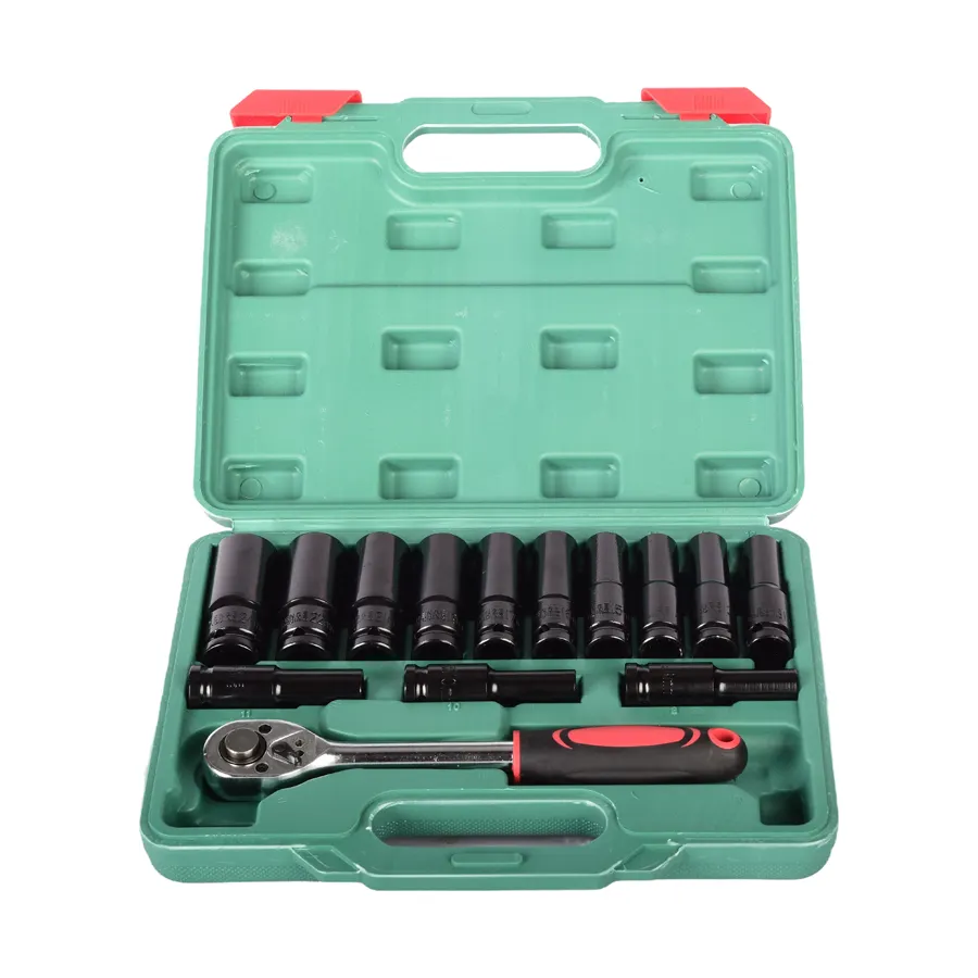 Factory direct CR-V Seprecision manufactures 1/2 "sleeve air impact socket 13PC with ratchet wrench tool for car repair