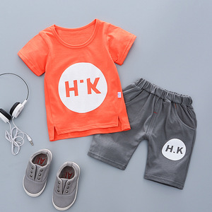 Vente flash - Ensembles de vêtements pour enfants style été 2022 - Vêtements pour bébé garçon - Manches courtes - Imprimé de dessins animés - Vêtements décontractés pour enfants - Coton - Product Image 3