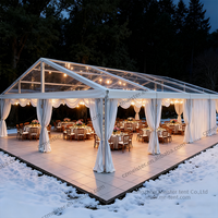 Tente de réception transparente à structure libre 10x30m à 30x50m, imperméable, ignifuge, avec cadre en aluminium – Fabricant