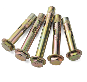 Stalen vloeruitbreiding Zeshoekige behuizing Zilver gegalvaniseerd Binnenuitbreidingsbout Leuning Speciale uitbreidingsschroef M6-16 Draad 12 mm - Product Image 5