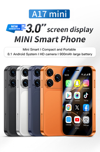 Nouveau <span class=keywords><strong>téléphone</strong></span> A17 Mini, écran 3,0 pouces, 4 Go + 64 Go, Android 8.1, caméra HD, double SIM, smartphone compact - Product Image 2