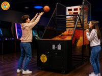 Fabricant de machines de basket-ball d'arcade, LED Pop-a-Shot, OEM, ODM, thème et couleur personnalisés