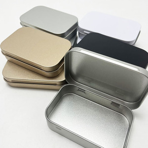 Caja de almacenamiento de hojalata/contenedor de lata de Metal/<span class=keywords><strong>rectangular</strong></span>/vacío para cosméticos joyería DIY costura monedas de caramelo - Product Image 2