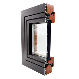 90 sistem kayu dibalut aluminium tetap Modern kedap suara Bintang Energi memenuhi syarat ke dalam halaman jendela lantai terbalik - Product Image 1