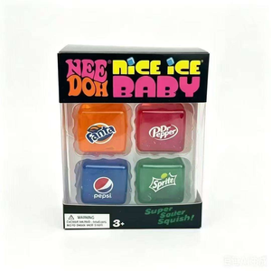 Giocattolo Squishy a Tema Soda Schyling Nee Doh di Alta Qualità, Confezione da 4, Mini Cubetti di Ghiaccio Sensoriali per Bambini, Regalo Antistress - Product Image 2